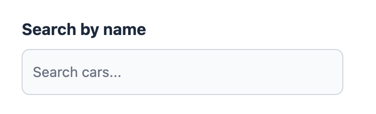 The Text Filter example.